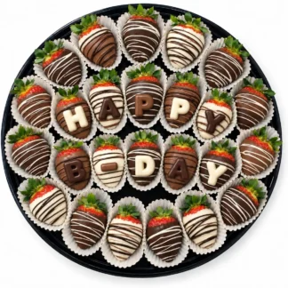 Classic Birthday Chocolate Strawberries - Large