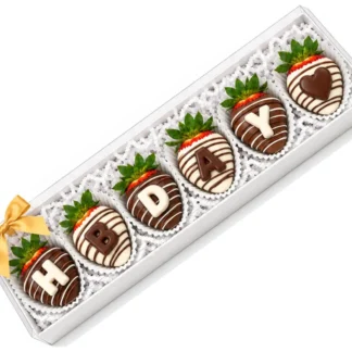 Classic Birthday Chocolate Strawberries - Small