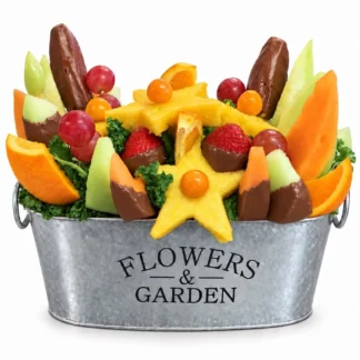 Flowers & Garden Fruit Bouquet - Large