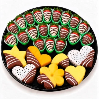 Just Gift Shaped Fruit Platter - Large